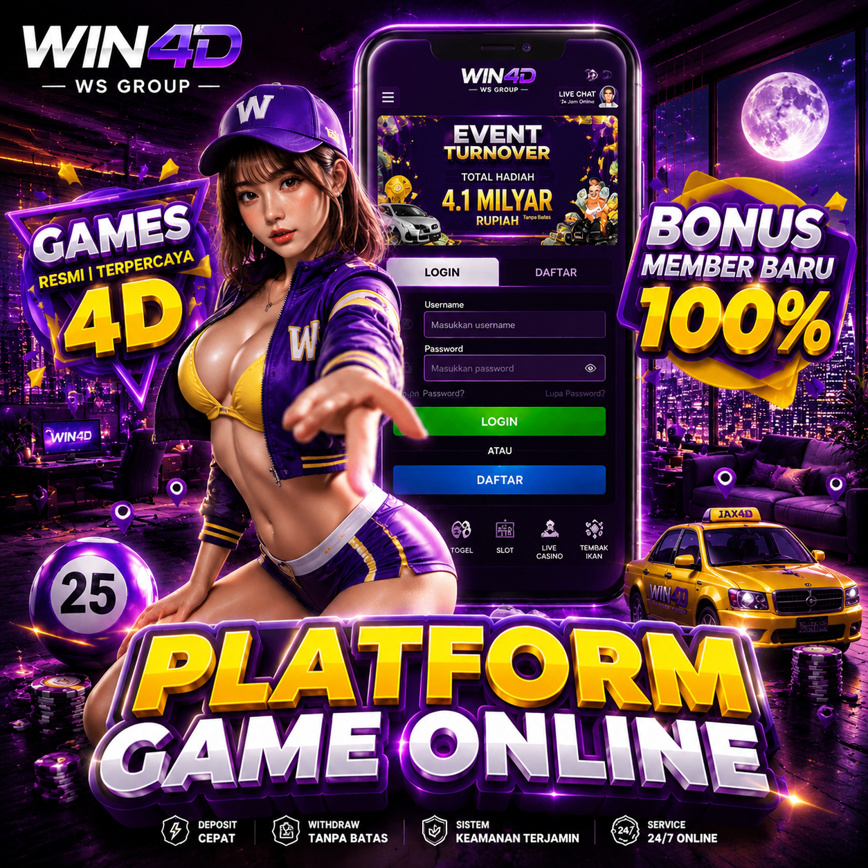 WIN4D Kembali! Game Online Legendaris Yang Sempat Hilang Kini Hadir | Daftar Dan Login Untuk Berselancar
